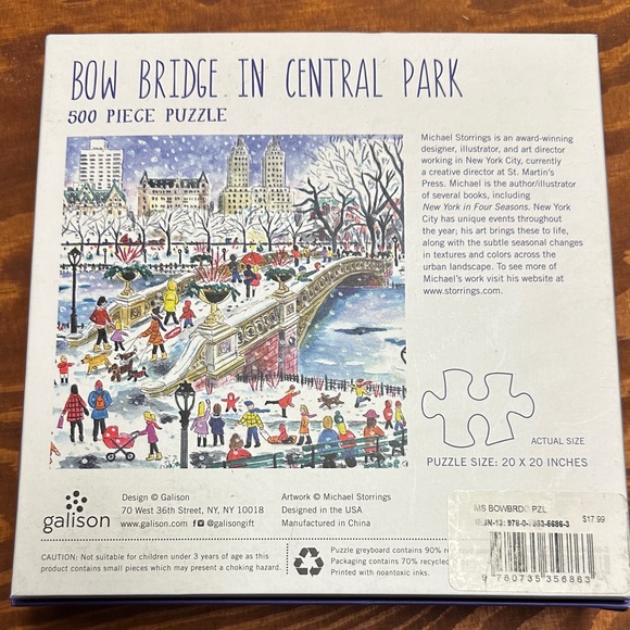 Winter Cityscape 500 Piece Puzzle - Picture 2 of 2